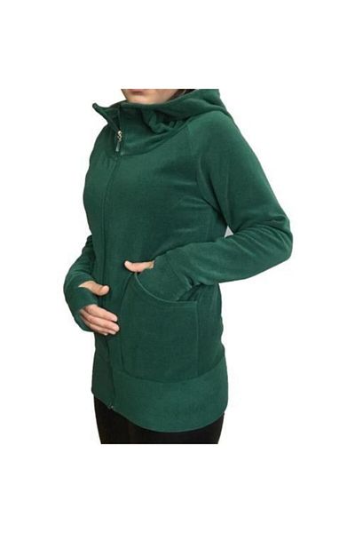 Armadillos Women's Fleece Sweatshirt Cardigan with Gloves