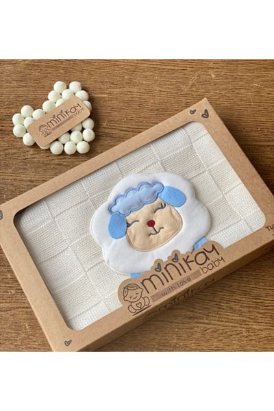 minik ay Newborn Lamb Knitwear Blanket