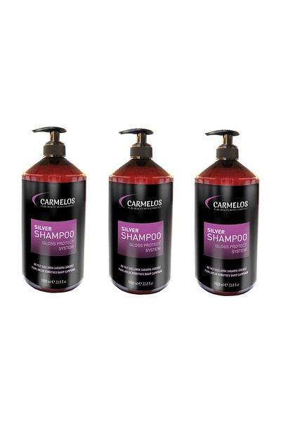 Carmelos Silver Shampoo 1000 ml 3 Pieces