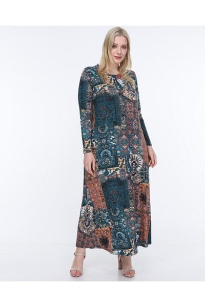 Mezura Rochie din vascoza cu modele etnice