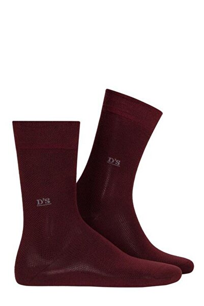 D'S Damat Erkek Bambu Pike Çorap Bordo