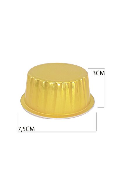 YALOVA AMBALAJ Alüminyum Krem Karamel 1000'lü 80 gr 3x7,5 Cm