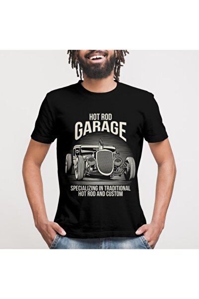 Crazy Hot Road Garage i prilagođena muška majica