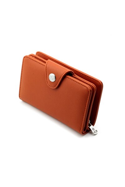 CENGİZ PAKEL Medium Size Brick Colored Women's Wallet