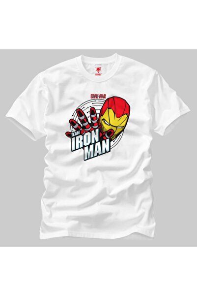 Crazy Team Iron Man Cartoon Чоловіча футболка