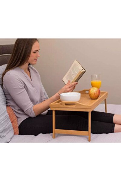 entarzlife Luxury Bamboo Footed Tray