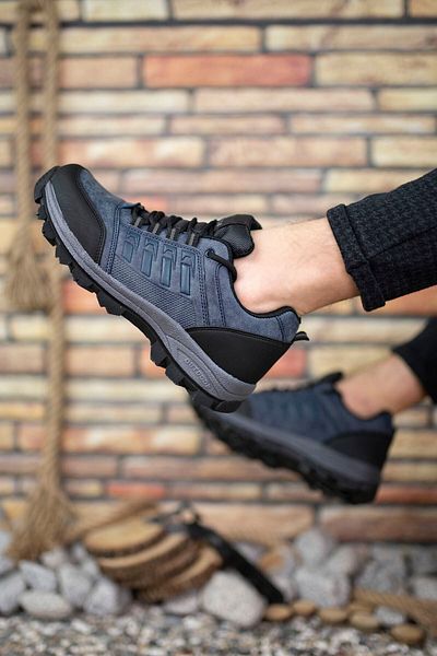 Riccon Navy Blue Unisex Trekking Παπούτσια 0012x5