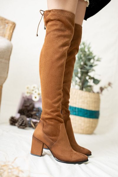derithy Hazel-boots-tan Suede-bls6400