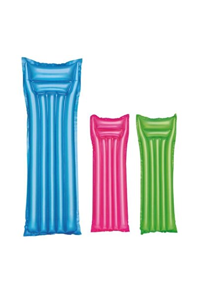 BESTWAY 44042 Parlak Düz Renkli (MAVİ) Yatak 183 Cm