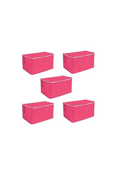 Evsay Padded Quilt Pad 5 Pieces Fuchsia 100X50X50
