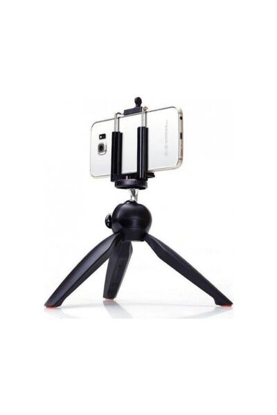 BLUPPLE Mini Tripod Telefon Fotoğraf Makinesi Tutucu Video Selfie Tripot Siya...