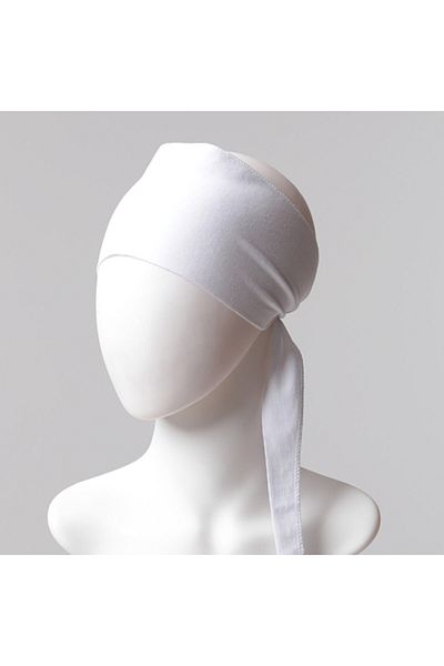 ipekistanbul Plain Bandana Bonnet - White