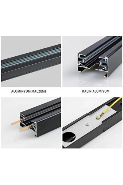 ALLES Ray Spot Rayı 1 Metre Beyaz Kasa