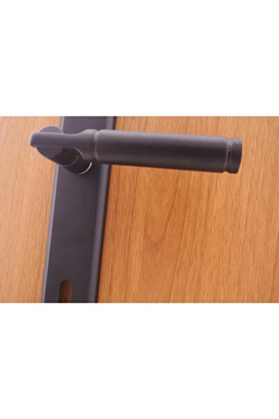 Dooraks İbiza Mat Siyah Aynalı Kapı Kolu Yale