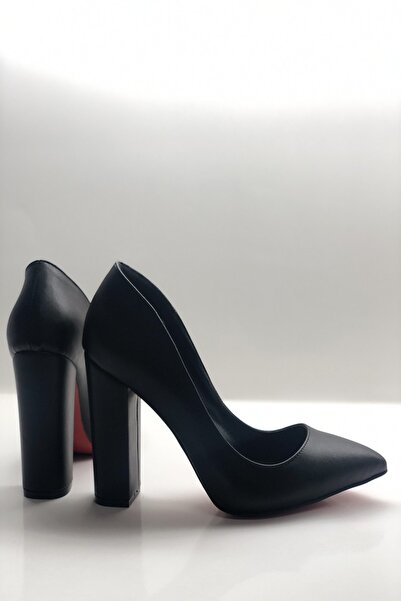 HAYYSHOES Stiletto Kalın Topuklu Ayakkabı
