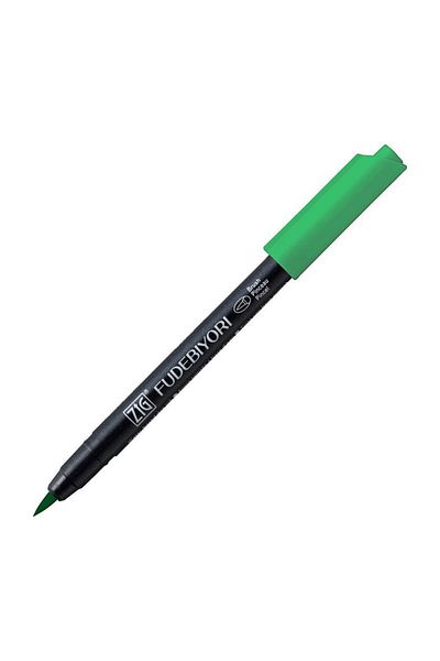 Zig Fudebiyori Brush Pen with Brush Tip 48 Emerald Green