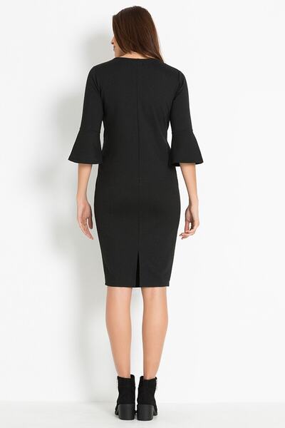 GEBE Siyah Hamile Abiye Elbisesi Poli