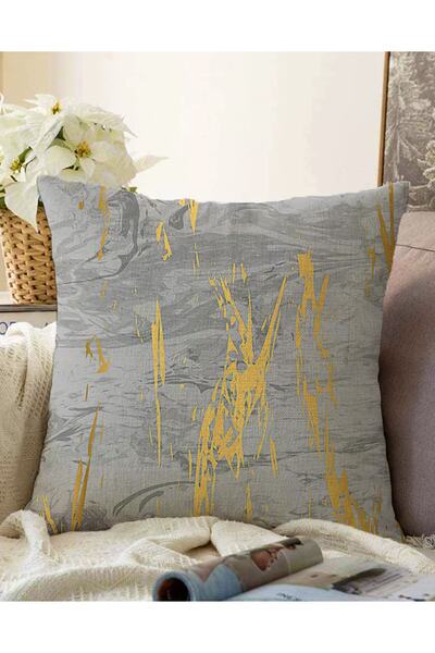 Realhomes Cu două fețe, antracit, aur, desen detaliat, cu model modern, trico...