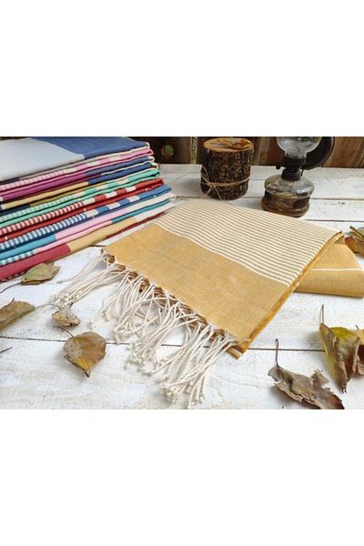 KISAYOL Concept - 6-Piece Loincloth Beach, Turkish Bath, Towel, Pareo, Spa - Decorative Cover