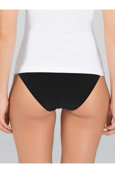 Kom Chiloți de bikini negri fără cusături Lara pentru femei
