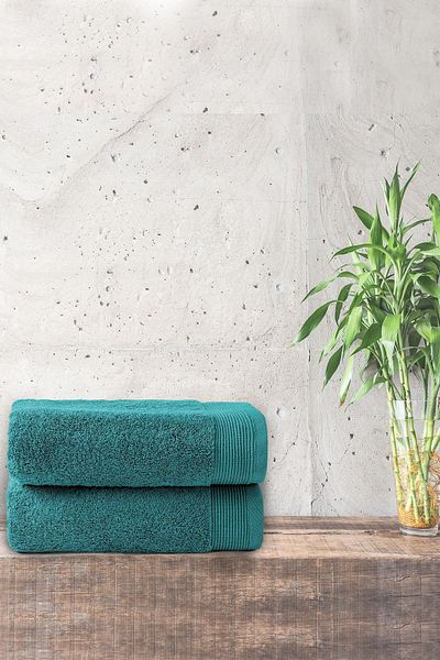 Upline Massimo Sea Blue 2-Piece Hand and Face Towels (50x100)
