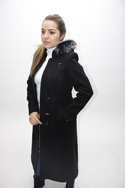 KMK Dámský razítkový kožich s kapucí