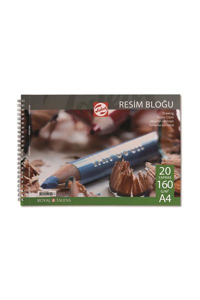 Talens A4 160 grams 20 Sheets Spiral Drawing Block Drawing Notebook