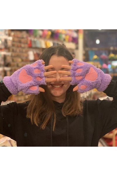 Nanelimonshop Soft Lilac Gloves Paw