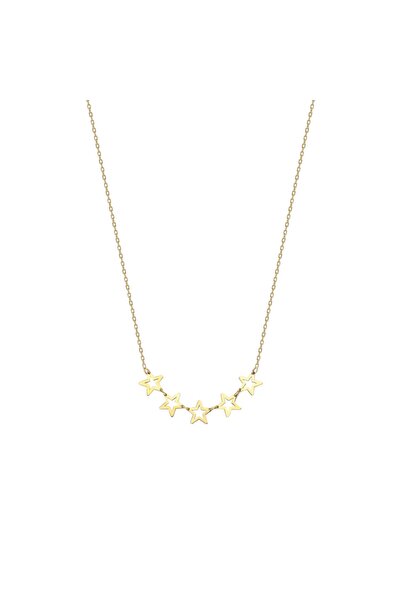 Glorria Kadın Sarı Altın Yıldız Kolye