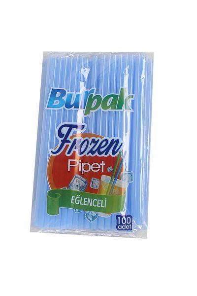 Kına Atölyesi Pipette Birthday Cane 100 Pieces Blue