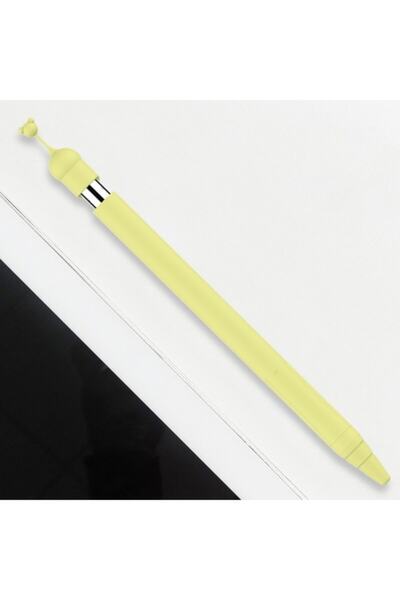 Ally Mobile Apple Pencil 1 Için Silikon Kılıf Koruyucu - Sarı