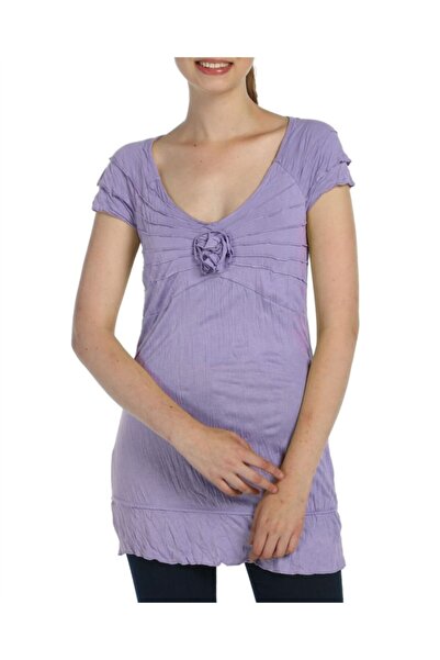 Bulalgiy Kadın Leylak Tişört - Bga009868