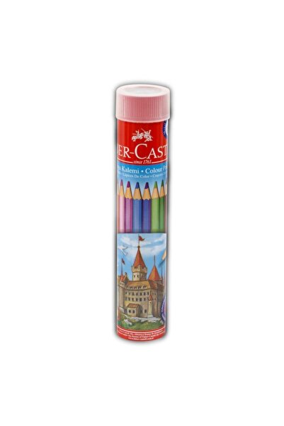 Faber Castell قلم طلاء جاف 12 لون في أنبوب معدني