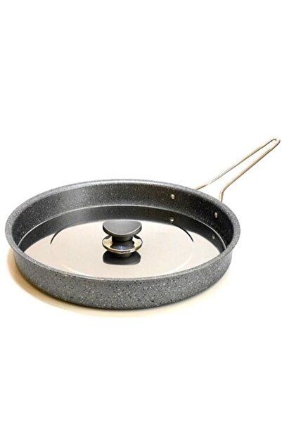 OMS 3222.28 Granit Hamsi Tava Metal Kapaklı Gri 28x4 Cm