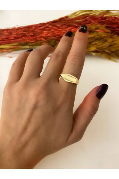 Markiz Takı خاتم نسائي ذهبي اللون قابل للتعديل