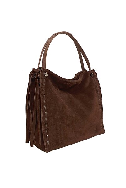 Ysmn حقيبة كتف نسائية من الجلد الطبيعي باللون البني Yc011953DSU03