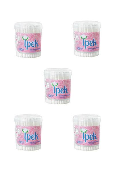 İpek Pamuk Silk Ear Sticks Round 100 Pieces X 5 Pieces
