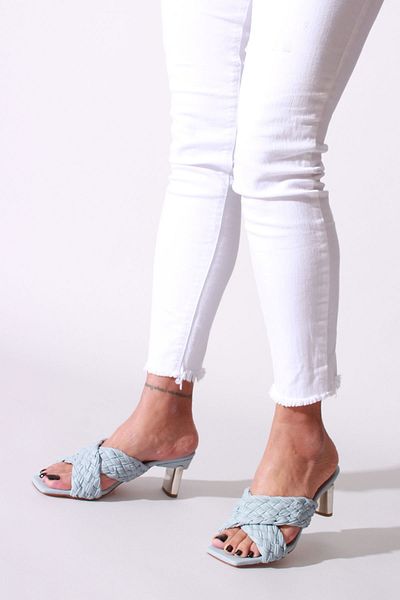 ROVIGO Papuci de damă Baby Blue Skin