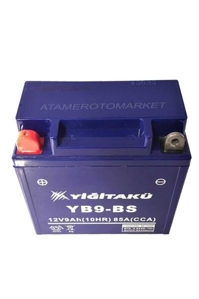 YİĞİT AKÜ 12 V 9 Ah-amper Motosiklet Aküsü- Yb9-bs-2025 Üretim