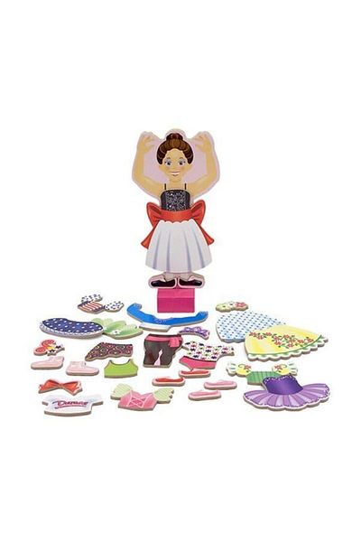 Imaginarium Melissa & Doug Ballerina Nina Wooden Magnet Dress Up Game /