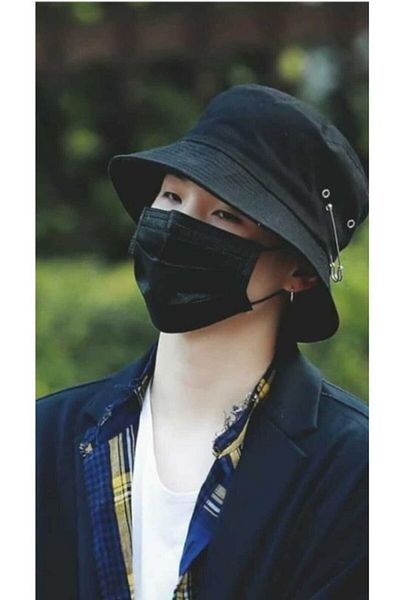 Panda Bts Piercing Pinned Fisherman Hat, Bucket Hat