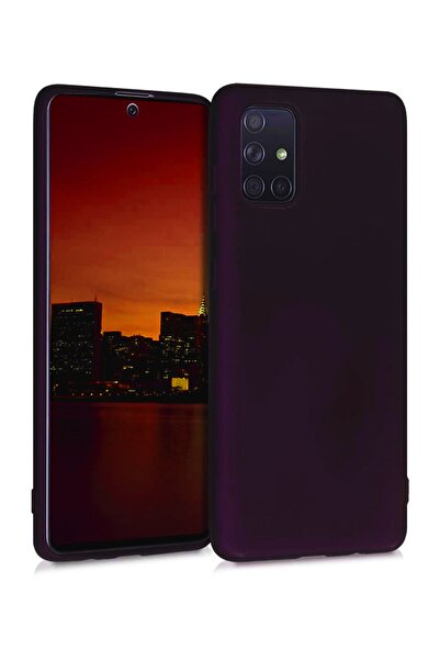 Molly Galaxy A71 Uyumlu Mürdüm Mat Silikon Kılıf