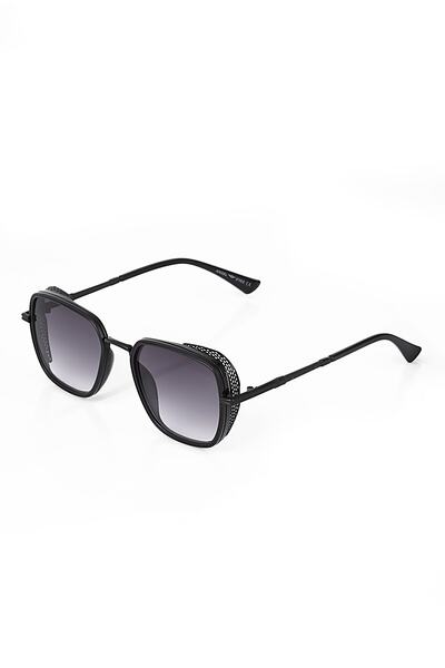 Angel Eyes Black Gradient Glass Black Frame Unisex Sunglasses