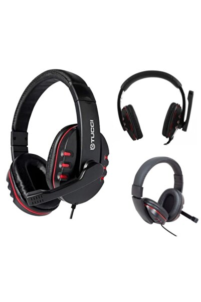 Mrs Tucci X6 Kulak Üstü Headset Mikrofonlu 3.5mm Jack Super Bass Ledli Gamer ...