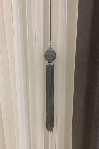 Petra Home Perde Gray Decorative Curtain Pendant Lamp