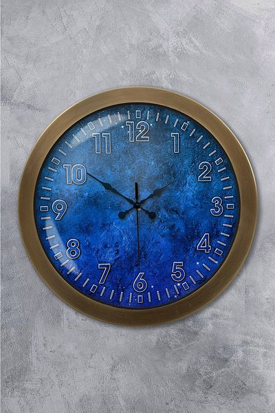 Kasva Concept Gift 36 cm Antique Metal Class Wall Clock