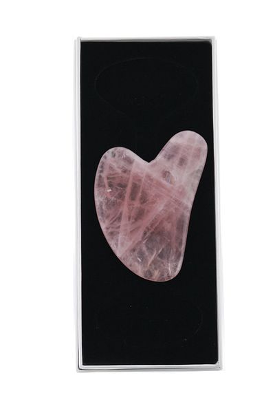 İLTERUS Natural Stone Pink Quartz Heart Gua Sha And Aventurine Heart Gua Sha Massage Stone Set