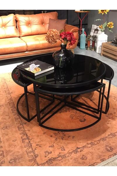 fidarthome Soso 4 1 Siyah Orta Sehpa