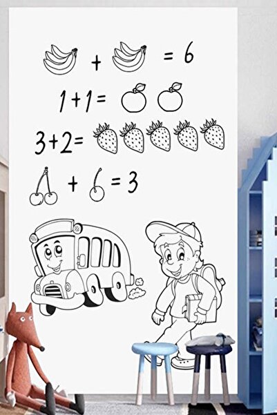 MOBEE Duvara Yapışan Yapışkanlı Beyaz Yazı Tahtası Sticker Board 1430