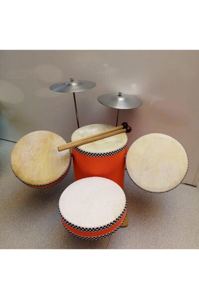 Vipfırsat Ahşap Ve Deri Kombin Bateri Seti Çocuk Boy